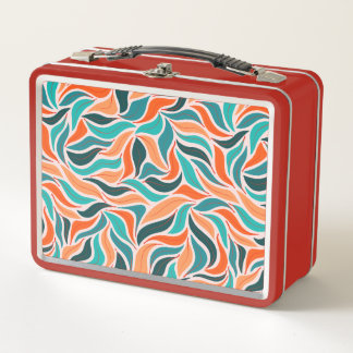 Fall Leaves retro vintage lunchbox