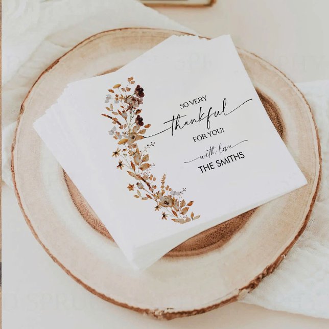 Fall Leaves Thanksgiving Dinner Paper Napkin Serviette (Von Creator hochgeladen)