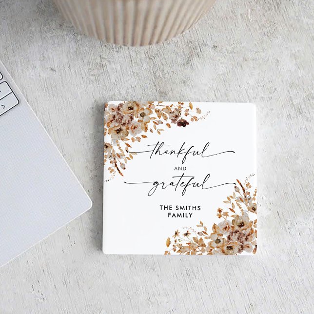 Fall Leaves Thanksgiving Dinner Rechteckiger Pappuntersetzer (Von Creator hochgeladen)