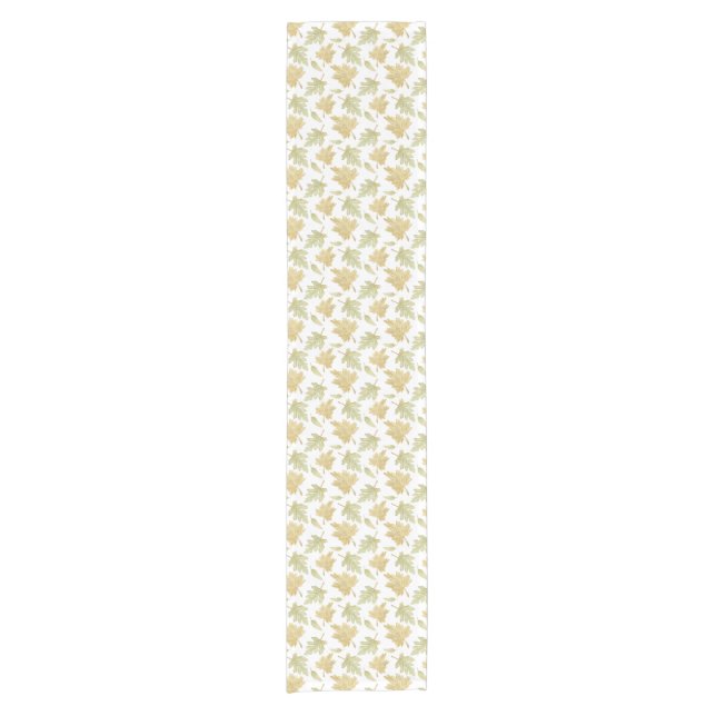 Fall Leaves Thanksgiving Table Runner Kurzer Tischläufer (Vorderseite)