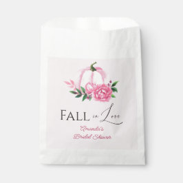 Fall Liebe Rosa Kürbis Rustikales Brautparty Geschenktütchen