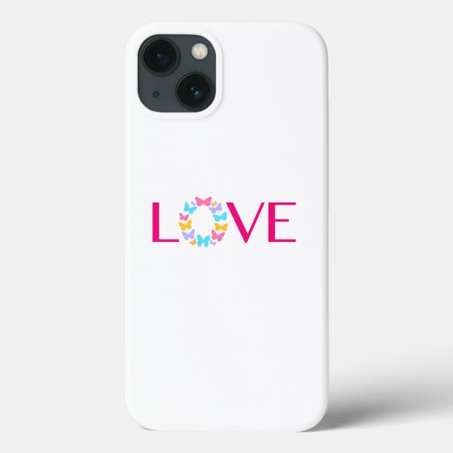 Fall Liebe und Schmetterlinge Case-Mate iPhone Hülle (Rückseite)