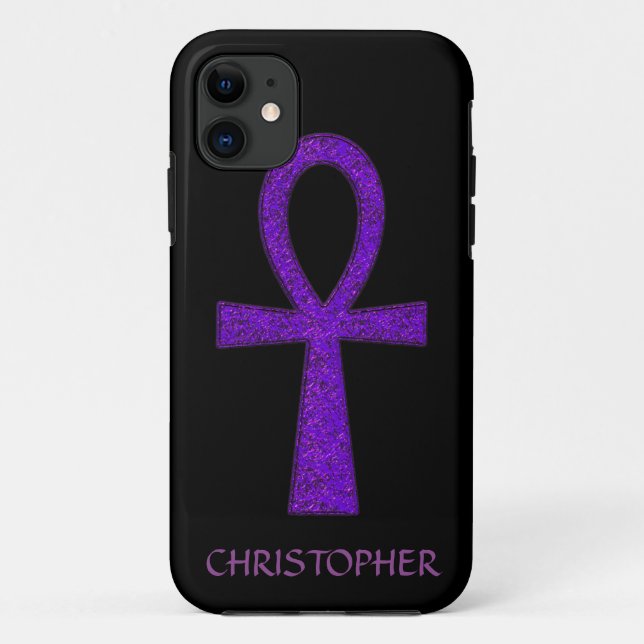 Fall lila Ankh iPhone 5 Case-Mate iPhone Hülle (Rückseite)