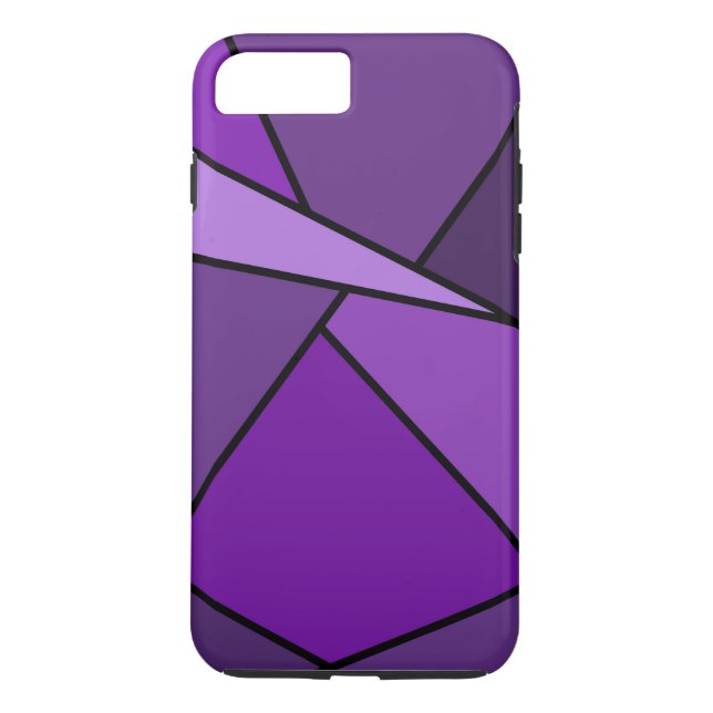 Fall lila geometrische Formen iPhone 8 Plus/7 Plus Case-Mate iPhone Hülle (Rückseite)