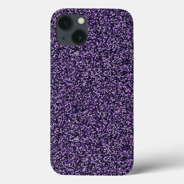 Fall lila Sparkle Case-Mate iPhone Hülle (Rückseite)