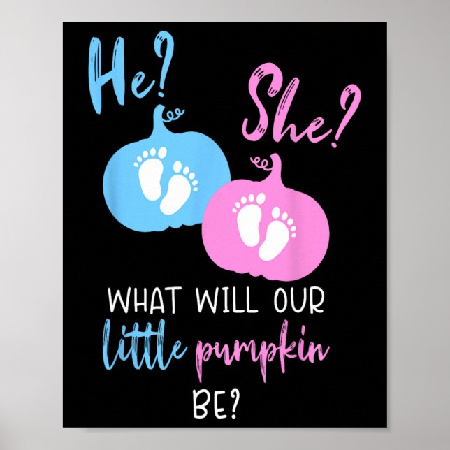 Fall Little Pumpkin-Schwangerschaft Poster (Vorne)