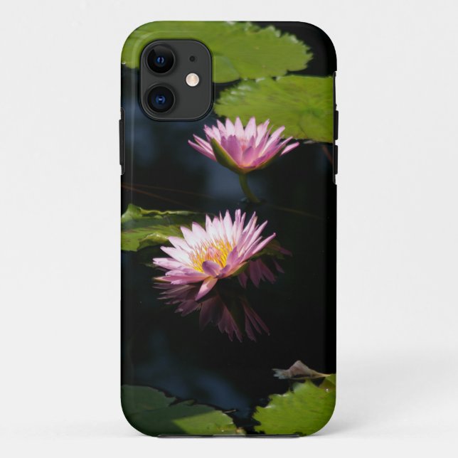 Fall Lotus Wasserlilien Case-Mate iPhone Hülle (Rückseite)