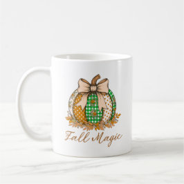 Fall Magic Patchwork Pumpkin Kaffee Tasse
