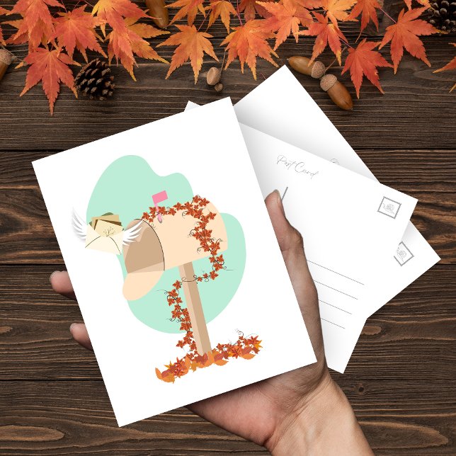 Fall Mailbox Luftpostkarte Postkarte (Von Creator hochgeladen)