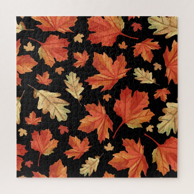 Fall Maple Blätter Erntedank Muster (Vertikal)