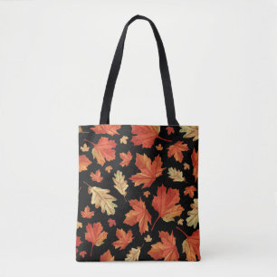 Fall Maple Blätter Erntedank Muster Tasche