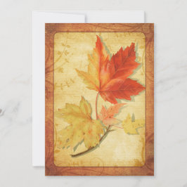 Fall Maple Blätter Hochzeit Einladung Ver zwei