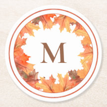 Fall Maple-Blätter Monogramm