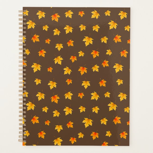 Fall Maple-Blätter Planer (Vorderseite)