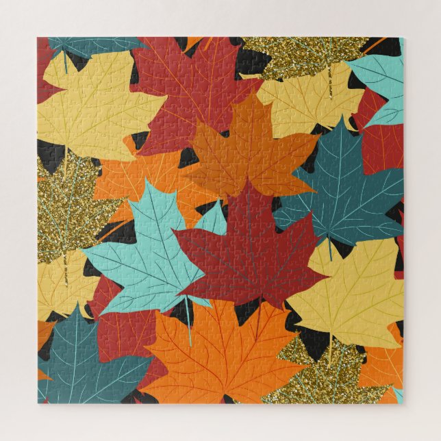 Fall Maple Blätter Vintag Illustration (Vertikal)