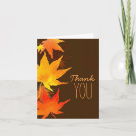 Fall Maple Hochzeit Feier Danke Karte