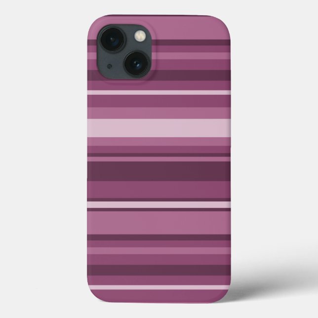Fall Mauve stripes Case-Mate iPhone Hülle (Rückseite)