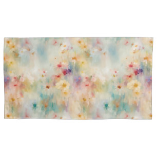 Fall Meadow King Kissen: Impressionistische Blume Kissenbezug