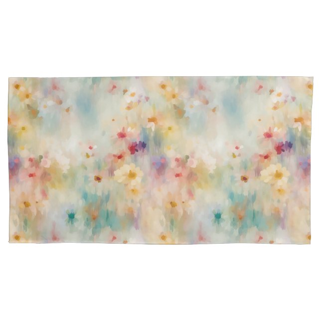 Fall Meadow King Kissen: Impressionistische Blume Kissenbezug (Vorderseite)