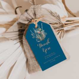 Fall Meadow Wild Floral Wedding Vielen Dank Geschenkanhänger