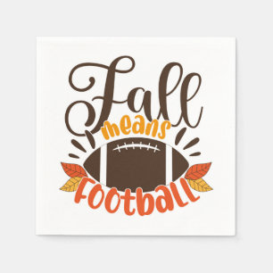 Fall Means Football Serviette