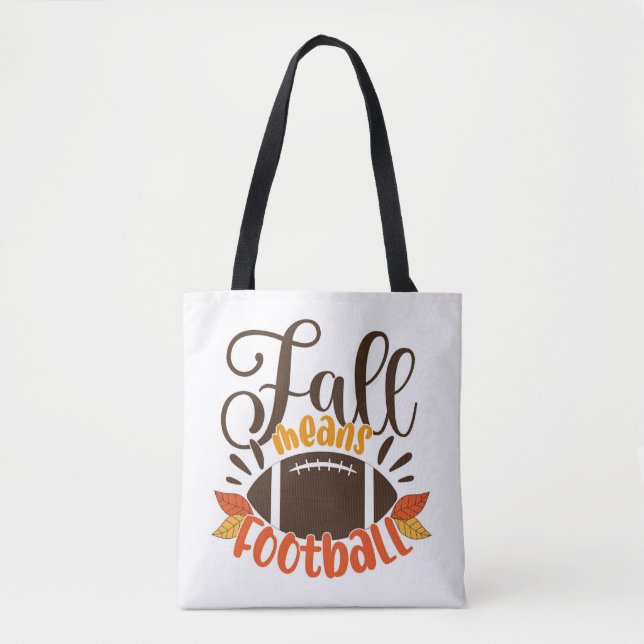 Fall Means Football Tasche (Vorderseite)
