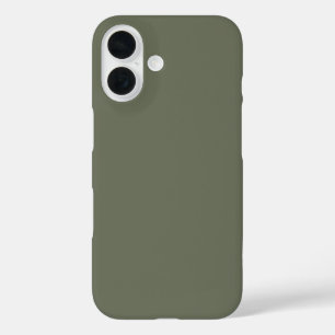 Fall Minimalistisch Moss Green iPhone 16 - Anpasse Hülle