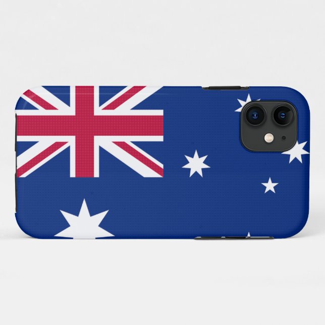 Fall mit australischer Flagge Case-Mate iPhone Hülle (Rückseite (Horizontal))