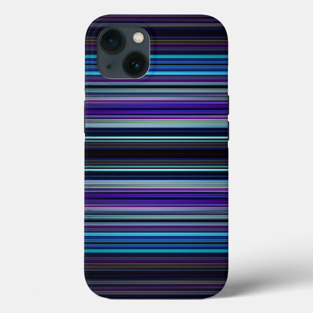 Fall mit Blue Stripes Muster Case-Mate iPhone Hülle (Rückseite)