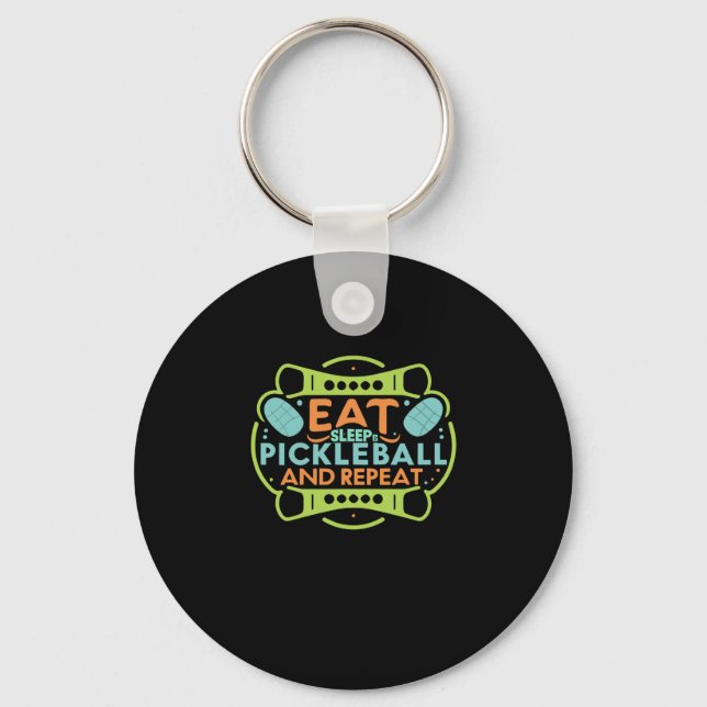 Fall mit Pickleball Schlüsselanhänger (Vorderseite)