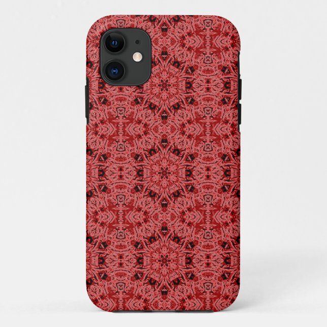 Fall mit rotem Hexagramm Case-Mate iPhone Hülle (Rückseite)