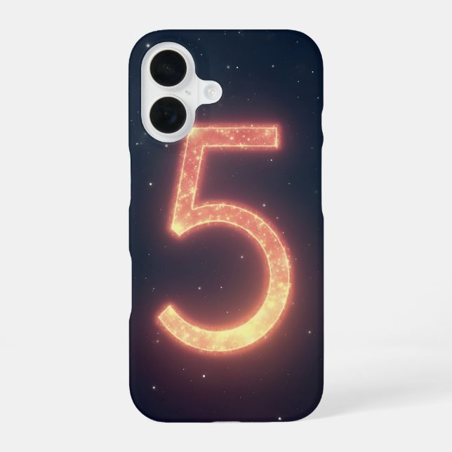 Fall mit Schicksalszahl iPhone 16 Hülle (Rückseite)