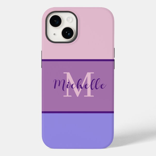Fall Monogram Case-Mate iPhone 14 Hülle (Rückseite)