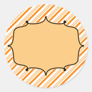 Fall-Monogrammatio-Tag Runder Aufkleber