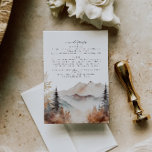 Fall Mountain Wedding Details Card Begleitkarte<br><div class="desc">Eine Hochzeitskunstkarte mit einer wunderschönen Wasserfarbenfall-Bergszene und einer eleganten Schriftart-Paarung. Bearbeiten Sie alle Texte und alle Farben außer der Farbe der Aquarelllandschaft. Die Farbe des immergrünen Tropfens kann nicht bearbeitet werden. // Für passende Artikel besuchen Sie bitte die "SAWYER" Kollektion im Sincerely By Nicole Zazzle Store. * Wenn Ihnen dieses...</div>