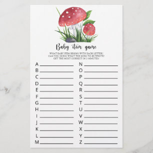 Fall Mushrooms Baby Shooting Baby Item Game