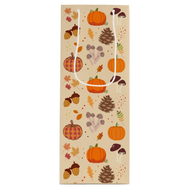 Fall Nature Geschenktüte Für Weinflaschen (Vorderseite)