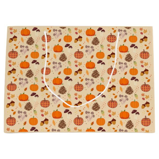 Fall Nature Große Geschenktüte (Vorderseite)