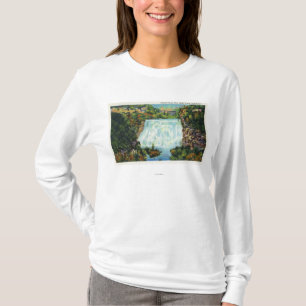 Fall-Nebenfluss-Schlucht-Ansicht, Ithaca fällt T-Shirt