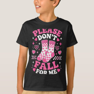 Fall nicht auf lustige Socken Witze sarkastischer T-Shirt