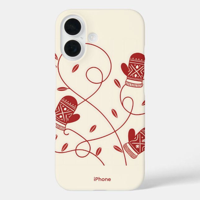 Fall Nordic Mitten iPhone 16 iPhone 16 Hülle (Rückseite)