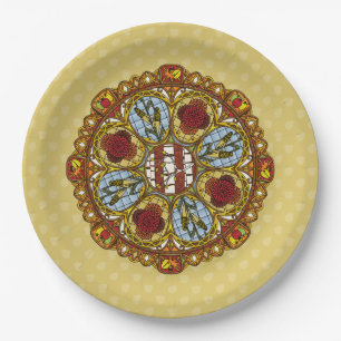 Fall-Nouveau-Papierplatte Pappteller