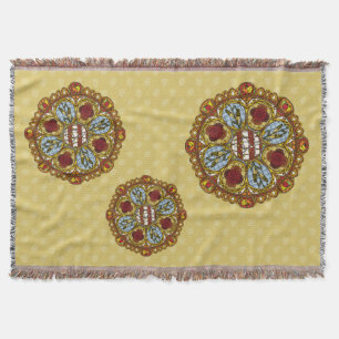 Fall Nouveau Throw Blanket Decke
