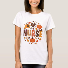 Fall Nurse - Wasserfarbe Niedlich und farbig T-Shirt