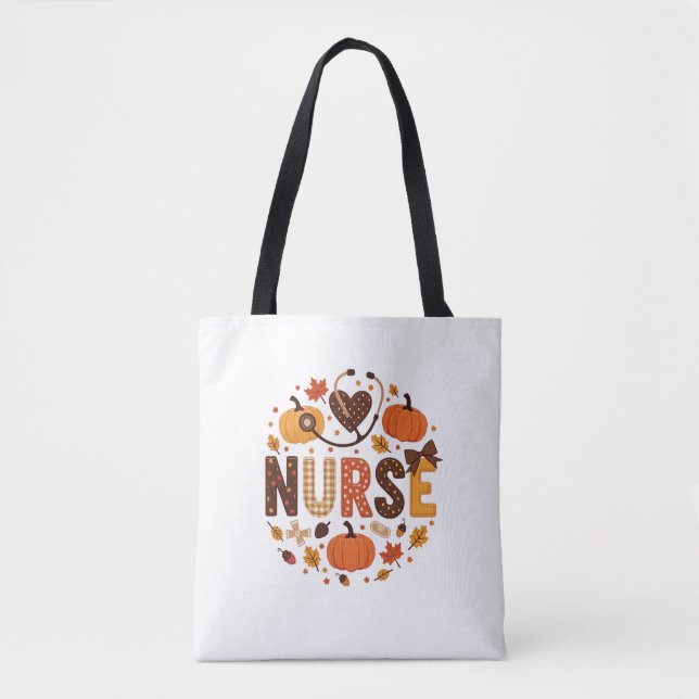Fall Nurse - Wasserfarbe Niedlich und farbig Tasche (Vorderseite)