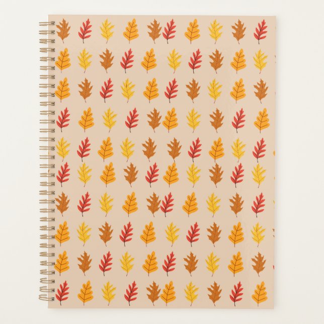 Fall Oak-Blätter Planer (Vorderseite)