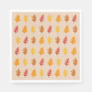 Fall Oak-Blätter Serviette
