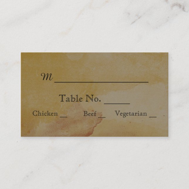 Fall Oak Tree Lantern Hochzeiten Platzkarten (Vorderseite)