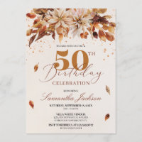 Fall Orange Blume Marigold Cooper 50. Geburtstag