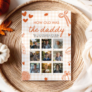 Fall Orange Hand gezeichnet wie alt war das Daddy Einladung